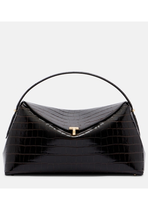 Toteme T-Lock croc-effect leather tote bag