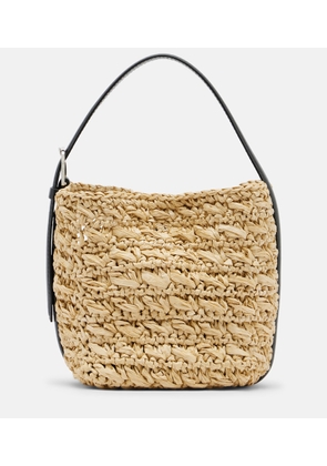 Toteme Belted Small raffia top-handle bag