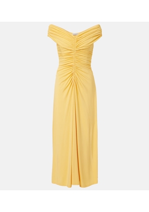 Simkhai Sheyda ruched jersey midi dress