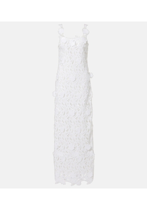 Simkhai Marenna broderie anglaise sequined gown