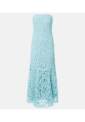 Simkhai Lace guipure cotton-blend bustier dress