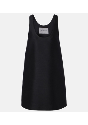 Balenciaga Wool and silk minidress