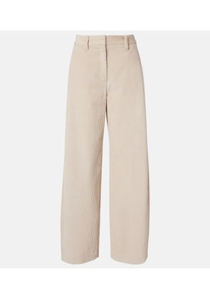 Brunello Cucinelli Cotton corduroy wide-leg pants