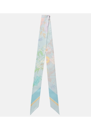 Gucci Floral silk twill scarf
