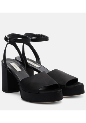 Toteme Satin platform sandals