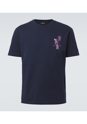 Etro Printed cotton jersey T-shirt