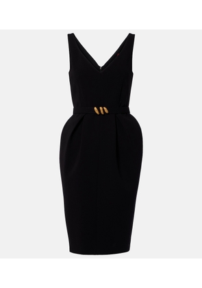 Max Mara Belted cady midi dress