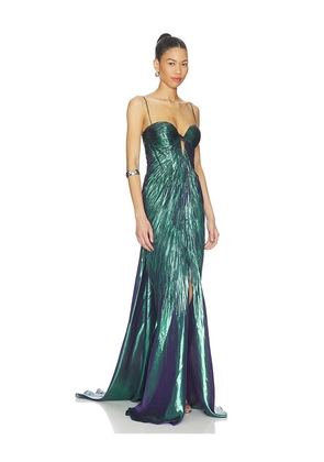 Maria Lucia Hohan Mirren Dress in Dark Green. Size 38/6. Also in 36/4, 40/8.