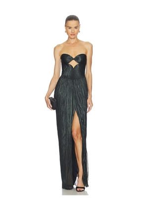 Maria Lucia Hohan Stephanie Dress in Dark Green. Size 38/6. Also in 34/2, 36/4, 40/8, 42/10, 44/12.