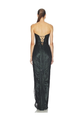 Maria Lucia Hohan Stephanie Dress in Dark Green. Size 38/6. Also in 36/4, 44/12.