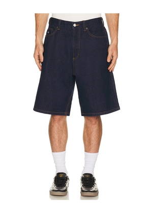 Obey Bigwig Baggy Denim Shorts in Blue. Size 32. Also in 30, 31, 33, 34, 36.