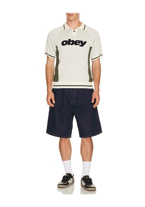 Obey Bigwig Baggy Denim Shorts in Blue. Size 32. Also in 30, 31, 33, 34, 36.