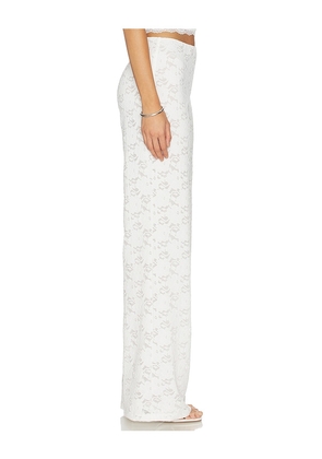 MAJORELLE Favela Pant in Ivory. Size XXS. Also in S, L.
