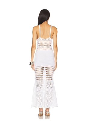 retrofete Belize Dress in White. Size L. Also in M.