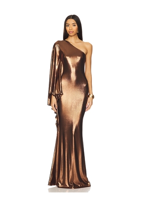 retrofete Karma Dress in Metallic Bronze. Size XS. Also in S.
