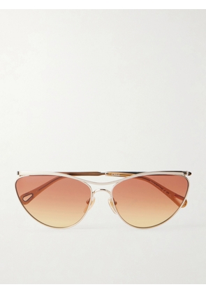 Chloé - Aviator-style Gold-tone Sunglasses - One size