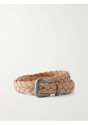 Brunello Cucinelli - Braided Suede Belt - Neutrals - XS,S,M,L,XL