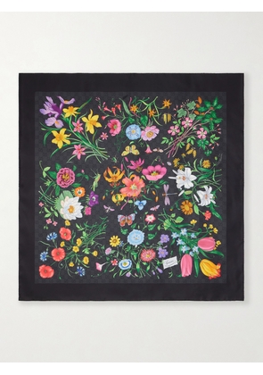 Gucci - Flora Printed Silk-twill Scarf - Multi - One size