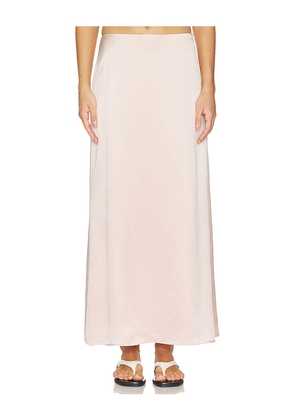 SRG Sutton Silk Skirt in Rose. Size XXS. Also in XS, S, M, L, XL.
