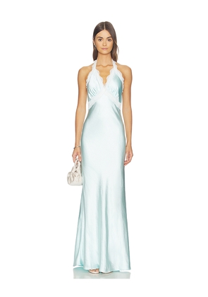 SNDYS x REVOLVE Tonya Slip Maxi Dress 3.0 in Baby Blue. Size XXS. Also in XS, S, M, L, XXL.