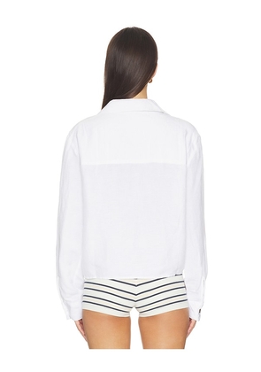 Sanctuary More Love Linen Tie Top in White. Size S. Also in XS, M.