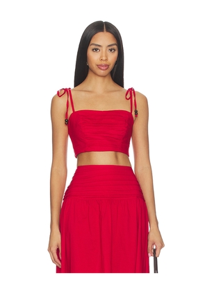 PEIXOTO Ezra Top in Red. Size S. Also in XS, M, L, XL.