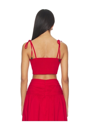 PEIXOTO Ezra Top in Red. Size S. Also in L, M, XL, XS.