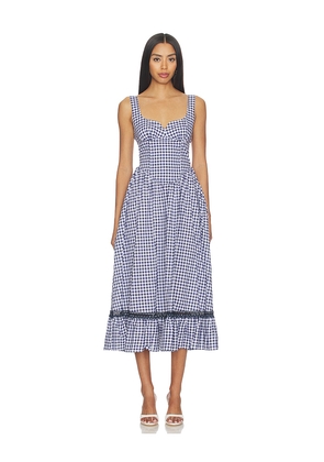 PEIXOTO Liam Midi Dress in Navy. Size S. Also in XS, M, L, XL.