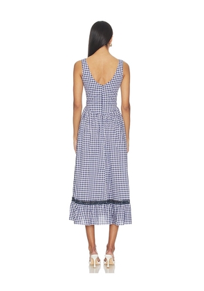 PEIXOTO Liam Midi Dress in Navy. Size S. Also in XS, M, L.