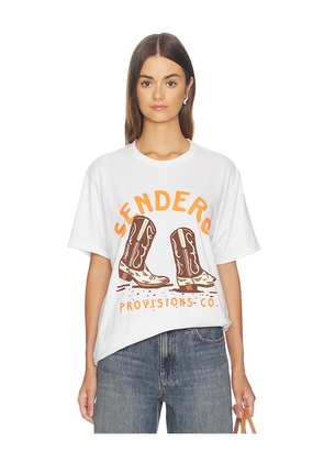 Sendero Provisions Co. High Stepper Tee in White. Size XS. Also in S, M, L, XL/1X.