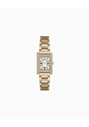 Two-Hand Gold-Tone Stainless Steel Watch