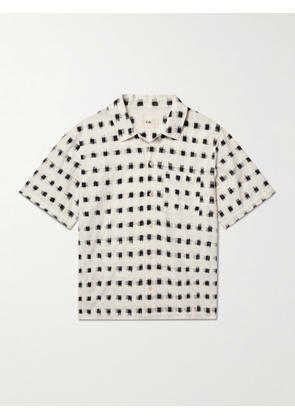 Folk - Gabe Printed Linen and Cotton-Blend Shirt - Men - White - S