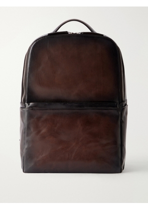 Officine Creative - Quentin 023 Full-Grain Leather Backpack - Men - Brown