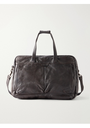 Officine Creative - Helmet 056 Full-Grain Leather Weekend Bag - Men - Black