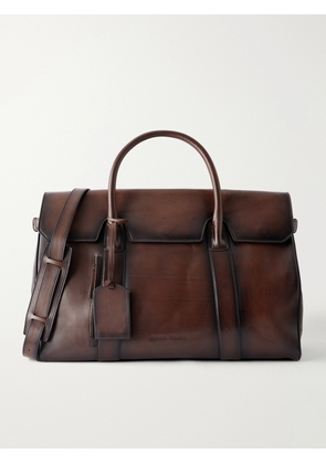 Officine Creative - Bostonian 001 Leather Weekend Bag - Men - Brown