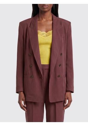 SAINT LAURENT Jacket Woman color Burgundy