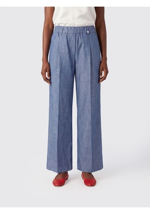 MYTHS Pants Woman color Blue