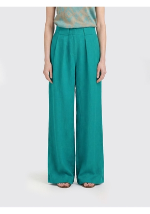 MOMONÌ Pants Woman color Emerald