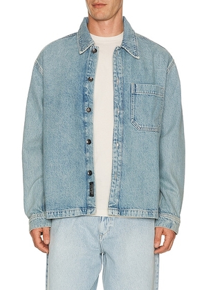 Rag & Bone Astor Overshirt in Lex - Blue. Size XL/1X (also in S, M, L).