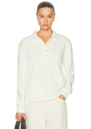 Citizens of Humanity Vintage Polo in Pashmina - Ivory. Size L (also in XS, S, M, XL).