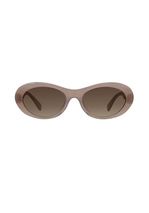 Stella McCartney Falabella Sunglasses in Shiny Opaline Taupe & Gradient Brown - Taupe. Size all.