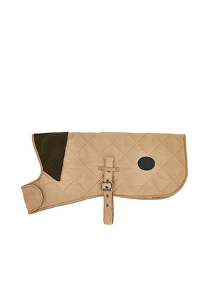 Barbour Quilted Dog Coat in Sand Dune - Tan. Size M (also in S, L, XL).