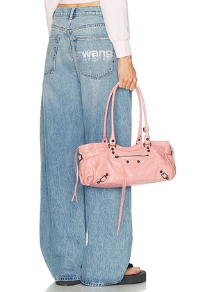 Alexander Wang Hotfix Blow Up Wide Leg in Vintage Light Indigo - Blue. Size 30 (also in 25, 26, 27, 28, 29).
