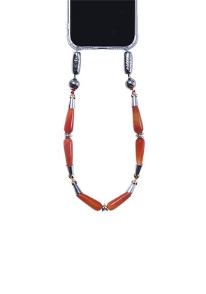 Ossa Deco Wristlet in Red Agate - Red. Size all.
