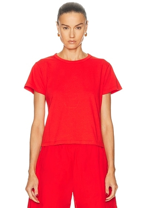 LESET Margo Tee in Cerise - Red. Size M (also in XS, S, L, XL).