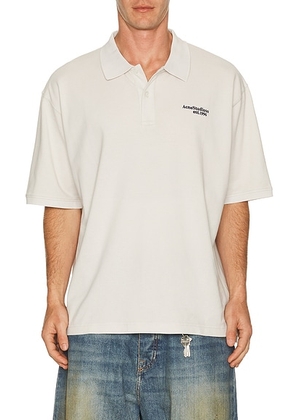 Acne Studios Egnes Polo in White - White. Size L (also in S, M, XL/1X).