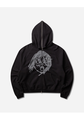 Men s Reflective Finesse Pup Full Zip After Hoodie Black