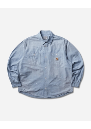 Men s Painter Longsleeve Shirt Blue (Worn Used)