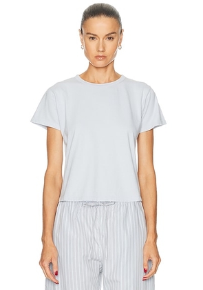LESET Margo Tee in Aqua - Baby Blue. Size XL (also in XS, S, M, L).