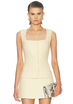 L'Academie Ingrid Top in Butter Yellow - Lemon. Size XXS (also in XS, S, M, L, XL).